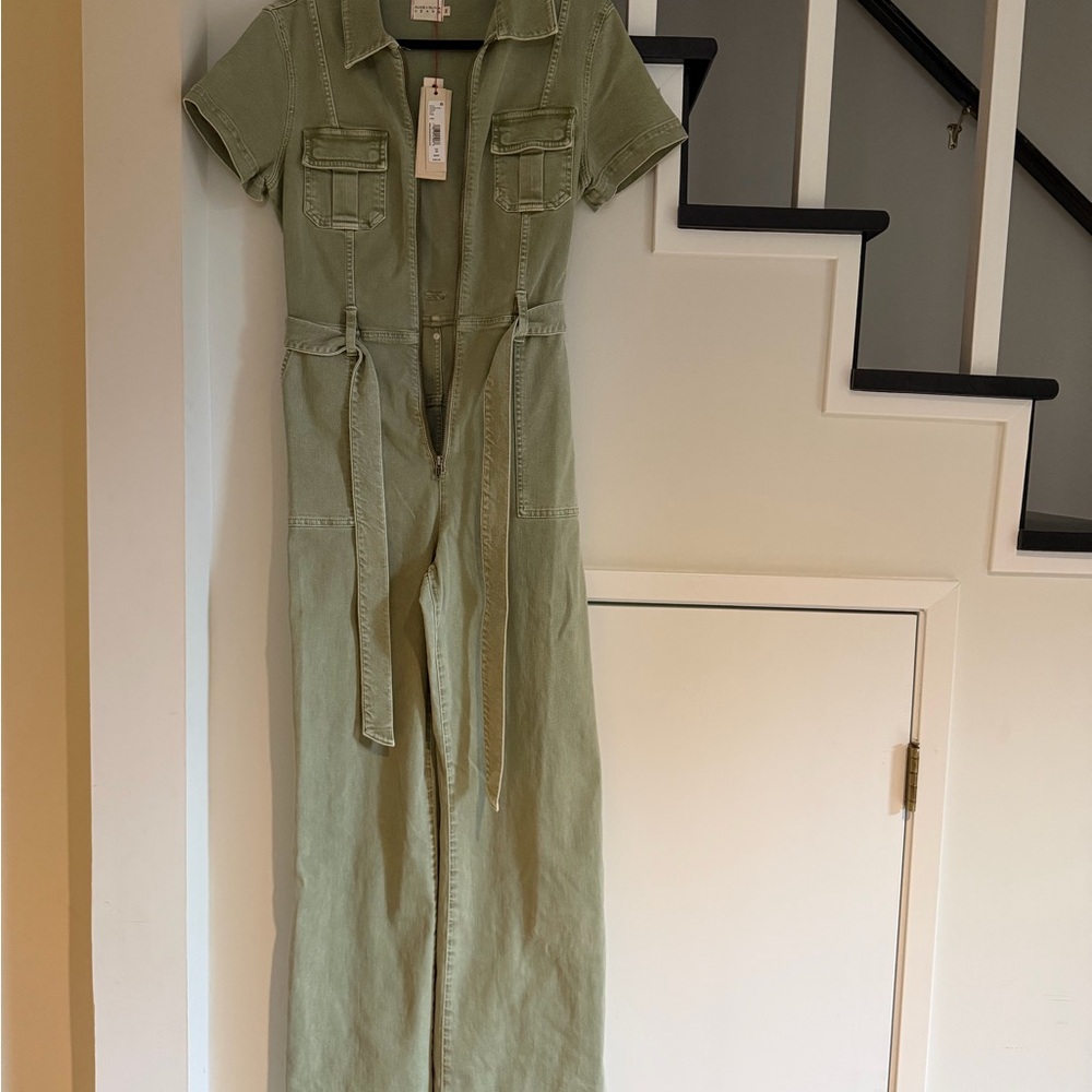 Alice + Olivia Olive Green Fabric